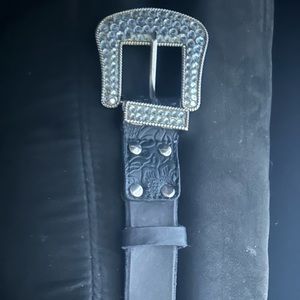 Rhinestone cross belt